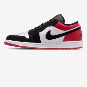 Nike Jordan Air Jordan 1 Low SE Black, Red, and White Low-Top Sneakers